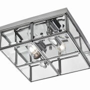 PLAFON Monza Light Prestige LED metal /szkło E14 chrom / transparentny    LP-2323/2C