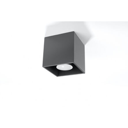 Plafon QUAD  sufitowa  ANTRACYT nowoczesna MINIMALISTYCZNA  KOSTKA idealna do salonu sypialni SL.0567 SOLLUX