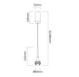 Lampa wisząca CRIMA GOLD ORLICKI DESIGN ZŁOTO nowoczesna - 3