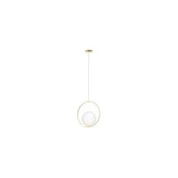 Lampa wisząca JUMBO 1 PENDANT złota oprawa biała kula AZ4983