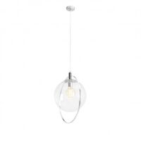 Lampa wisząca AURA CHROM szklana kula z chromowanym wykończeniem ALDEX 1065G4 