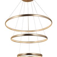 Lampa wisząca BRIGHTON 3 LED ZŁOTA LAMPA LED AZZARDO AZ4429