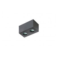 Lampa sufitowa techniczna Plafon Brant 2 square AZ2827 AZzardo czarna oprawa w nowoczesnym stylu podwójna