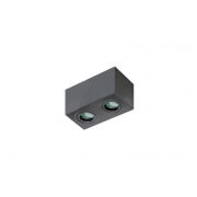 Lampa sufitowa techniczna Plafon Brant 2 square AZ2827 AZzardo czarna oprawa w nowoczesnym stylu podwójna