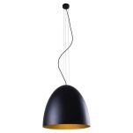 Lampa wisząca EGG L 9024 Nowodvorski Elegancka i gustowna czarno-złota średnica 55 cm - 3