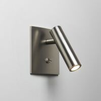 Lampa ścienna Enna Square Switched- Astro 7362  do czytania aluminium w kolorze matowego niklu   LED tuba prostokątna podstawa 1058018