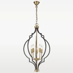 LAMPA WISZĄCA Nashville fantazyjny kształt  czarno-złota COSMO LIGHT P05186BK AU - 2