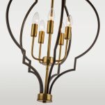 LAMPA WISZĄCA Nashville fantazyjny kształt  czarno-złota COSMO LIGHT P05186BK AU - 3