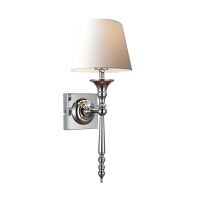 KINKIET  CLOE RLB94875-1W ZUMA LINE BIAŁY  NOWOCZESNY  ABAŻUR Z TKANINY E27
