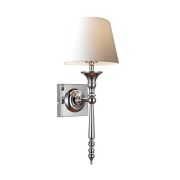 KINKIET  CLOE RLB94875-1W ZUMA LINE BIAŁY  NOWOCZESNY  ABAŻUR Z TKANINY E27