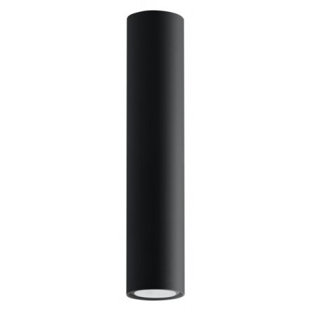 PLAFON LAGOS czarny aluminium Nowoczesna SL.0436 SOLLUX LIGHTING RURA WALEC