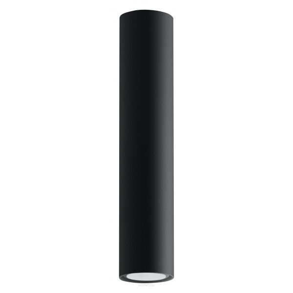 PLAFON LAGOS czarny aluminium Nowoczesna SL.0436 SOLLUX LIGHTING RURA WALEC
