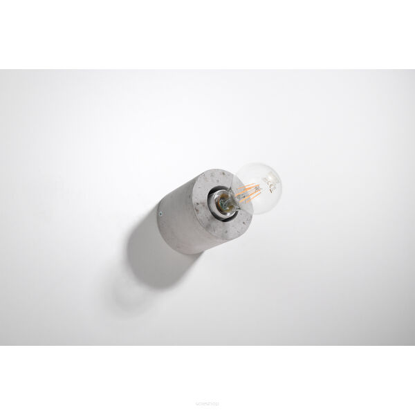 KINKIET SALGADO BETON LAMPA ŚCIENNA BETONOWY WALEC MINIMALISTYCZNA W STYLU INDUSTRIALNYM NOWOCZESNA SL.0679 SOLLUX