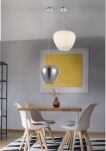 Lampa wisząca Baloro L AZ3177 nowoczesna minimalistyczna szklany dymiony klosz smoky - 2