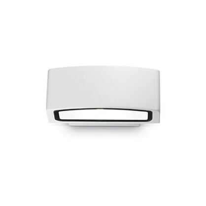 Kinkiet Andromeda AP1 Ideal Lux  066868  szerokość  22cm  ma podwójny klosz  górny i dolny z przezroczystego szkła ma kolor biały IP55