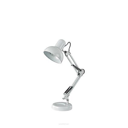 Lampa biurkowa KELLY TL1 BIAŁY Ideal Lux  108117   Lampa techniczna emaliowana jest na kolor biały środek biały przegubowe ramię regulowny dyfuzor