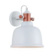 LAMPA ścienna kinkiet Italux Treppo MBM-2987/1 W wykonana jest ze stali o białym wykończeniu nowoczesna