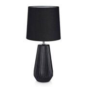 Lampa stołowa nicci Markslojd 106624 czarna ceramiczna podstawa
