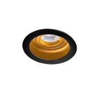 Lampa wpuszczana IBIZA  AZzardo AZ2804 okrągła czarno/złota