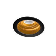 Lampa wpuszczana IBIZA  AZzardo AZ2804 okrągła czarno/złota