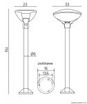 LAMPA OGRODOWA STĄJĄCA TEO 2 SUMA - 3