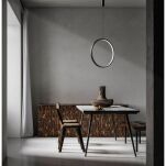 Lampa wisząca MASSIMA 40 BK złota Azzardo AZ5254 - 2
