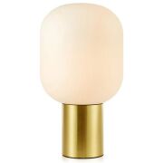 Lampa stołowa BROOKLYN 107868 Markslojd W STYLU SKANDYNAWSKIM MOSIĄDZ / BIAŁY E27