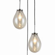 LAMPA WISZĄCA Fondi 3 wisząca TRANSPARENTNY light prestige METAL / SZKŁO E14 / max 40W