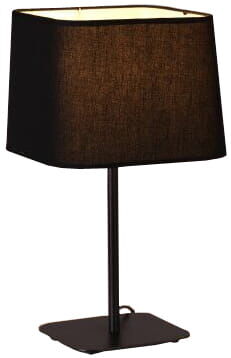 Lampka Biurkowa Marbella CZARNA light prestige METAL / TKANINA E27 / 60W IP20  