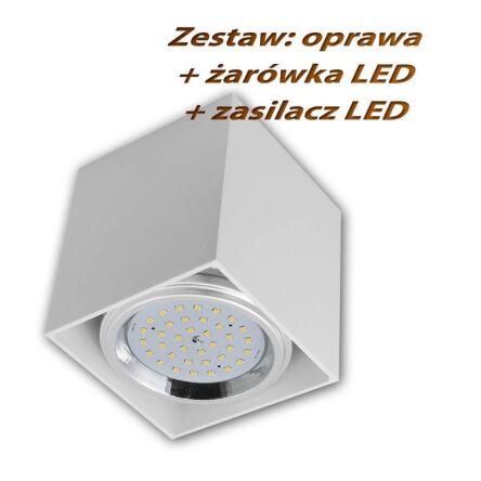 Oprawa sufitowa natynkowa biała AR111 LED 