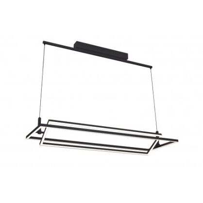 Lampa wisząca VIENA AZ2849 nowoczesny styl  2 ledowe prostokąty geometryczna kolor czarny