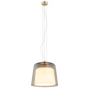 Lampa wisząca BERKLEY 4697 Argon podwójny szklany klosz 31 cm