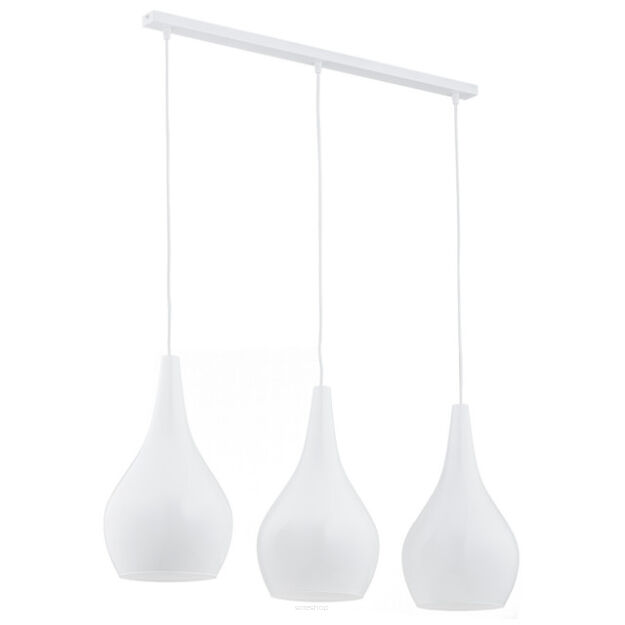 Lampa wisząca SANTANA 1408 Argon Potrójna szklane białe klosze