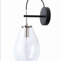 KINKIET Fondi  TRANSPARENTNY light prestige METAL / SZKŁO / E14 / 40W
