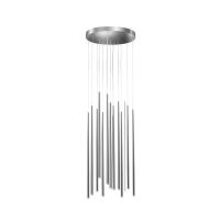 Lampa wisząca LOUISE 12 AZ3422 lampa w stylu nowoczesnym w kolorze chromu led 75 długości okrągła podsufitka 12 tub