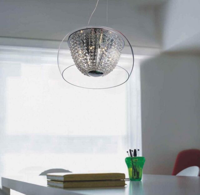 Lampa wisząca Lexus 400 S claro Orlicki Design  CHROMOWANE WYKOŃCZENIE  KLOSZ Z TRANSPARENTNEGO SZKŁA KRYSZTAŁY