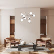 Lampa wisząca Ferral PND-75075-8-BK-WG Italux - 2