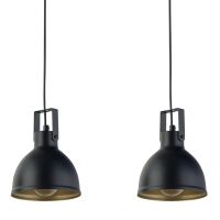 Lampa wisząca MARS 2 SIGMA 32258 CZARNO/ZŁOTA PODWÓJNA