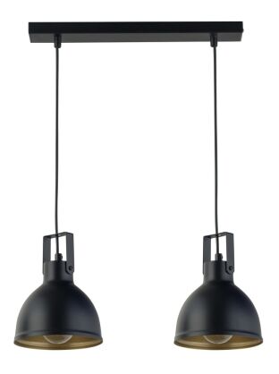Lampa wisząca MARS 2 SIGMA 32258 CZARNO/ZŁOTA PODWÓJNA