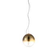 Lampa wisząca IRIS 20 AZ 3133 nowoczesna elegancka szklany złoty klosz 
