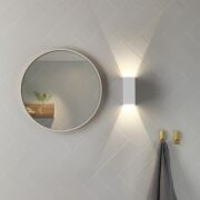 Lampa ścienna Astro OSLO 160 BIAŁY 7494 prostokąt świeci obustronnie LED IP65 techniczny 1298006