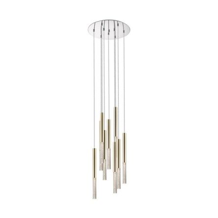 Lampa wisząca ZUMA LINE ONE PENDANT P0461-09L-B5F7 metalowe rurki złoty