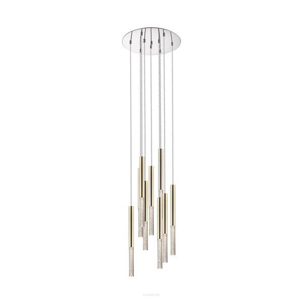 Lampa wisząca ZUMA LINE ONE PENDANT P0461-09L-B5F7 metalowe rurki złoty