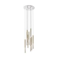 Lampa wisząca ZUMA LINE ONE PENDANT P0461-09L-B5F7 metalowe rurki złoty
