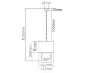Lampa wisząca Casa Cromo S Claro Orlicki Design  Oryginalna i elegancka  - 3