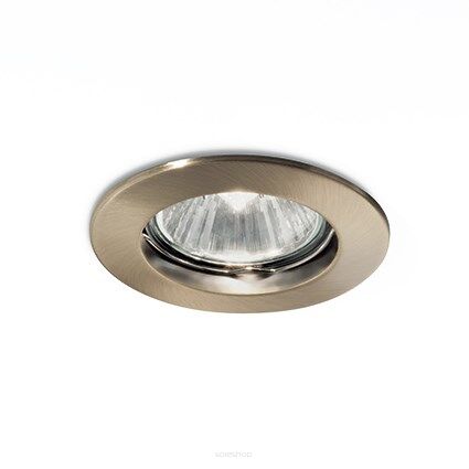 Lampa wpuszczana  JAZZ FI1 BRĄZ Ideal Lux  083124  okrągła aluminiowa ramka kolor brązu wymaga wbudowania w ścianę