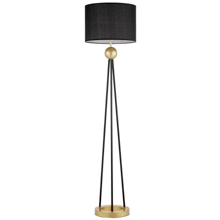 Lampa podłogowa BELFORTE LDF 5527 (GD+BK) Lumina Deco nowoczesna czarno-złota 165
