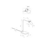 Lampa stołowa Mono GU10 biało/złota 7713 - 2