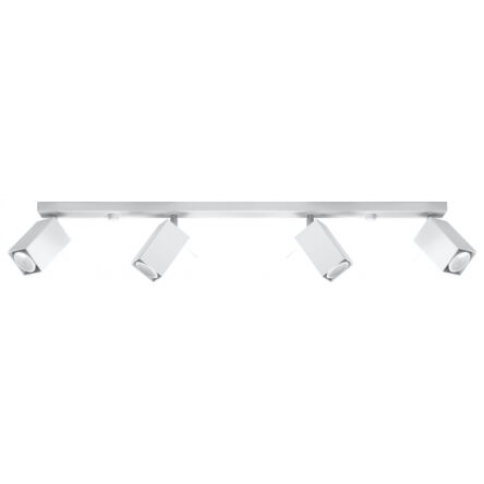 LAMPA SUFITOWA NA LISTWIE  MERIDA biała SOLLUX  NOWOCZESNA stal  SL.0463 