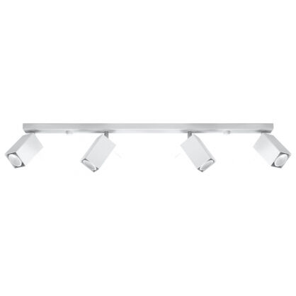 LAMPA SUFITOWA NA LISTWIE  MERIDA biała SOLLUX  NOWOCZESNA stal  SL.0463 